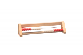 Wissner® active learning - Abacus with 20 balls red / white RE-Wood®