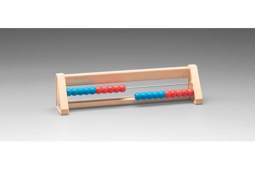 Wissner® active learning - Abacus with 20 balls red / blue RE-Wood®