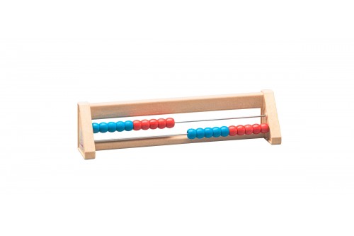 Wissner® active learning - Abacus with 20 balls red / blue RE-Wood®