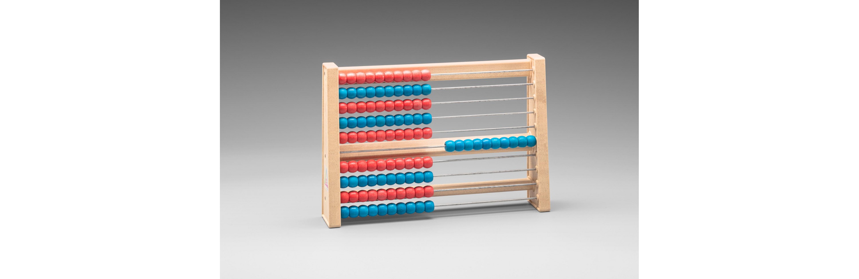 Abacus with 100 balls red / blue RE-Wood®