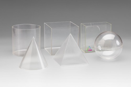 Wissner® active learning - Geometrical Shape Set transparent (6 pcs) RE-Plastic®