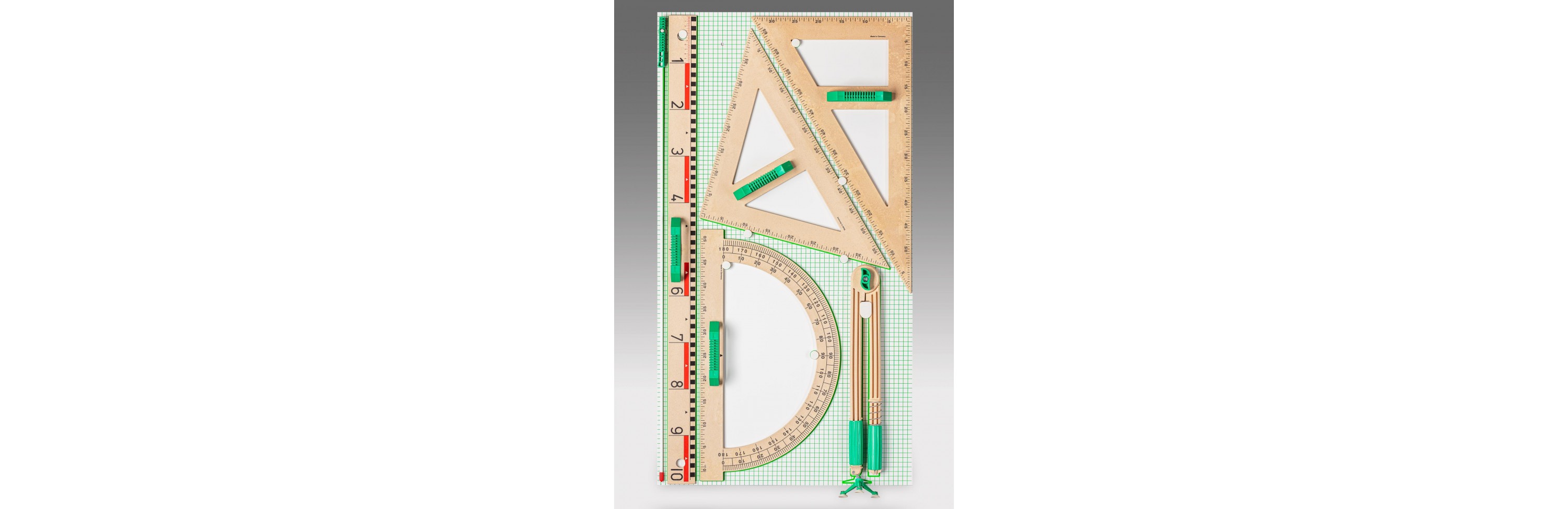 Wissner® active learning - RE-Wood® Drawing Set, 6 pieces