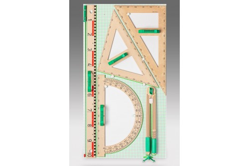 Wissner® active learning - RE-Wood® Drawing Set, 6 pieces