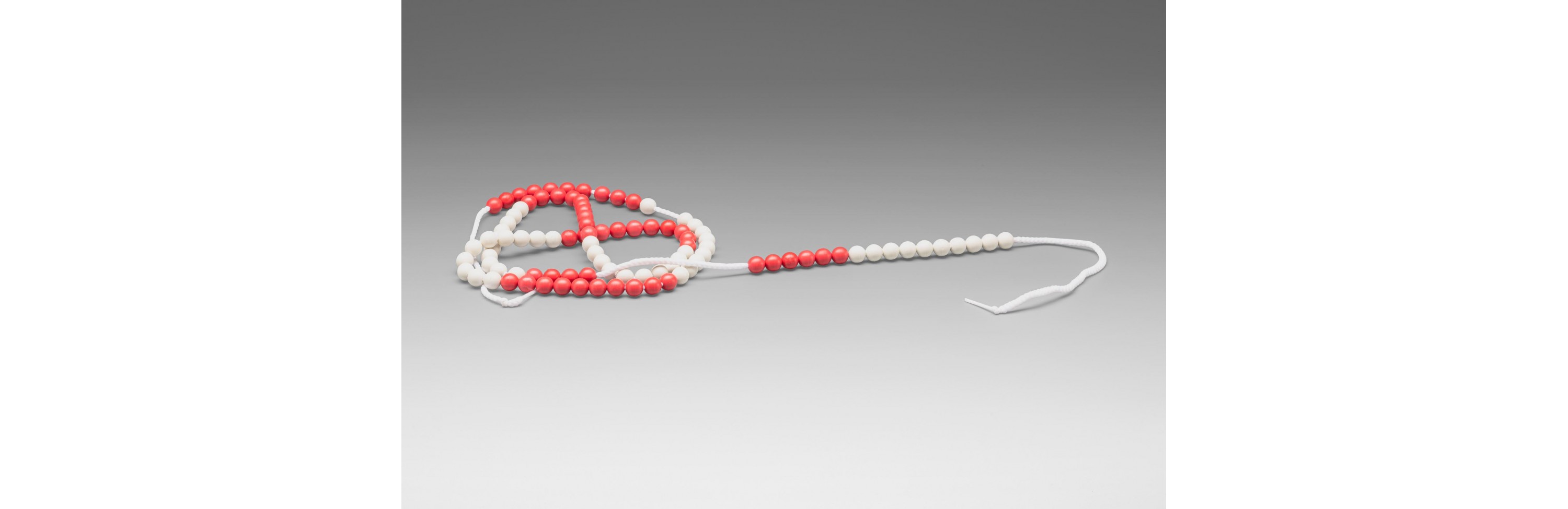 Wissner® active learning - Arithmetic Bead String red/white with 100 balls RE-Plastic®