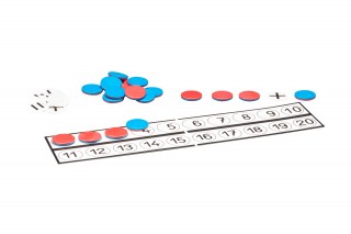 Counting Board with counting chips and arithmetic signs RE-Plastic®