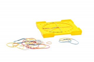 Wissner® active learning - Geoboard small double sided yellow RE-Plastic®