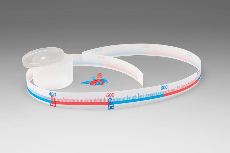 Wissner® active learning - Number Line Band range of 1000 1m long RE-Plastic®