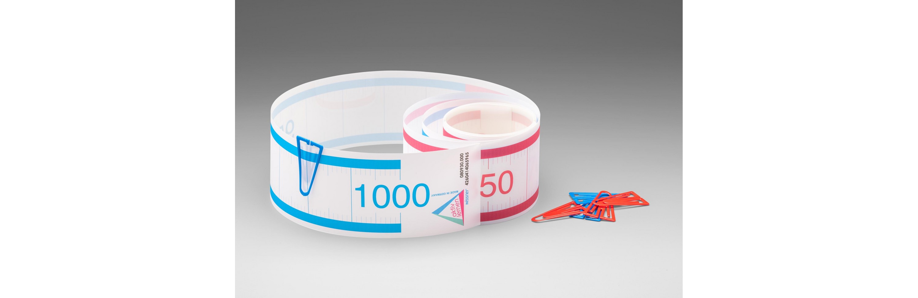 Wissner® active learning - Number Line Band 1-1000 5m long RE-Plastic®