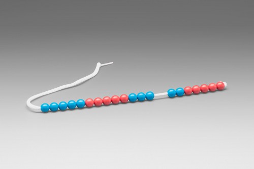 Wissner® active learning - 20 Arithmetic bead string red/blue RE-Plastic®