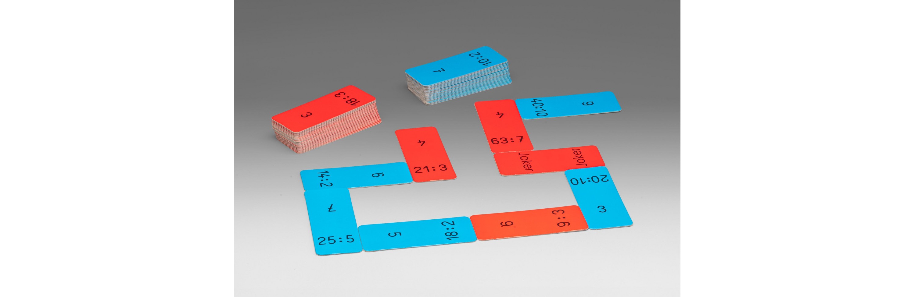 Wissner® active learning - Domino Game Division in the 100 number range