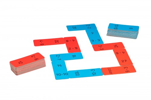 Domino Game Multiplication in the 100 number range