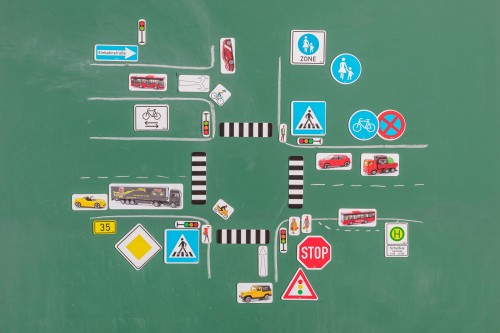 Wissner® active learning - Traffic signs. additional set. magnetic (124 pcs) MAG-Pap°