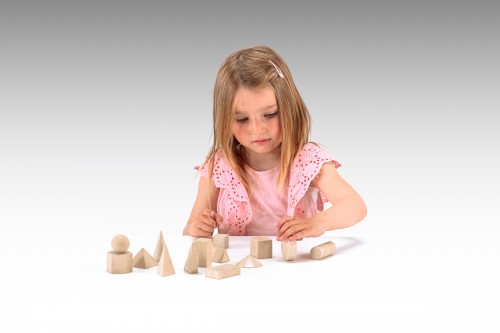 Wissner® active learning - Geometrical Shape Set (14 pcs) RE-Wood®