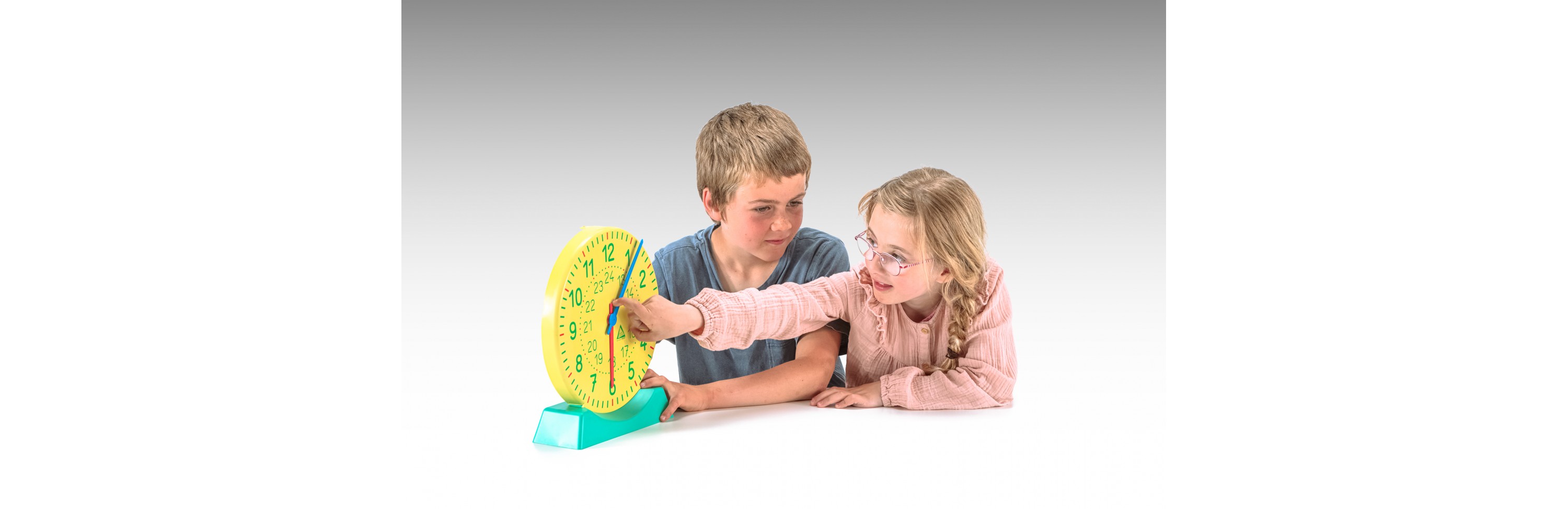 Wissner® active learning - Big Teaching Clock with stand RE-Plastic®