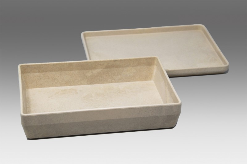 RE-Wood® Box. with lid. natural wood colour