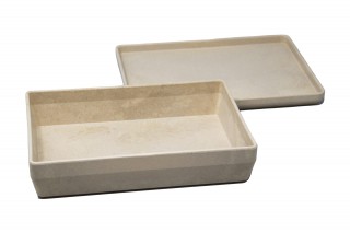 RE-Wood® Box. with lid. natural wood colour