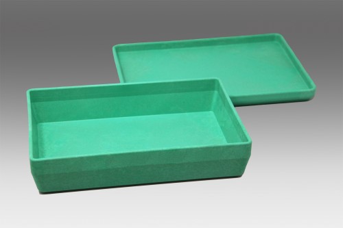 Wissner® aktiv lernen - RE-Wood® Box with lid green