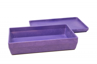 RE-Wood® Box. with Lid. purple