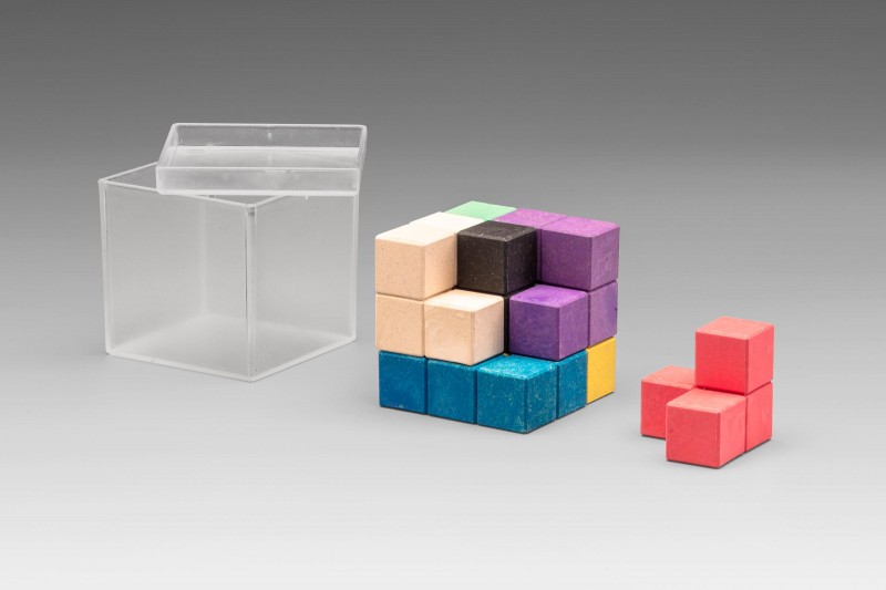 Wissner® active learning - Soma-Cube in 7 colours RE-Wood®