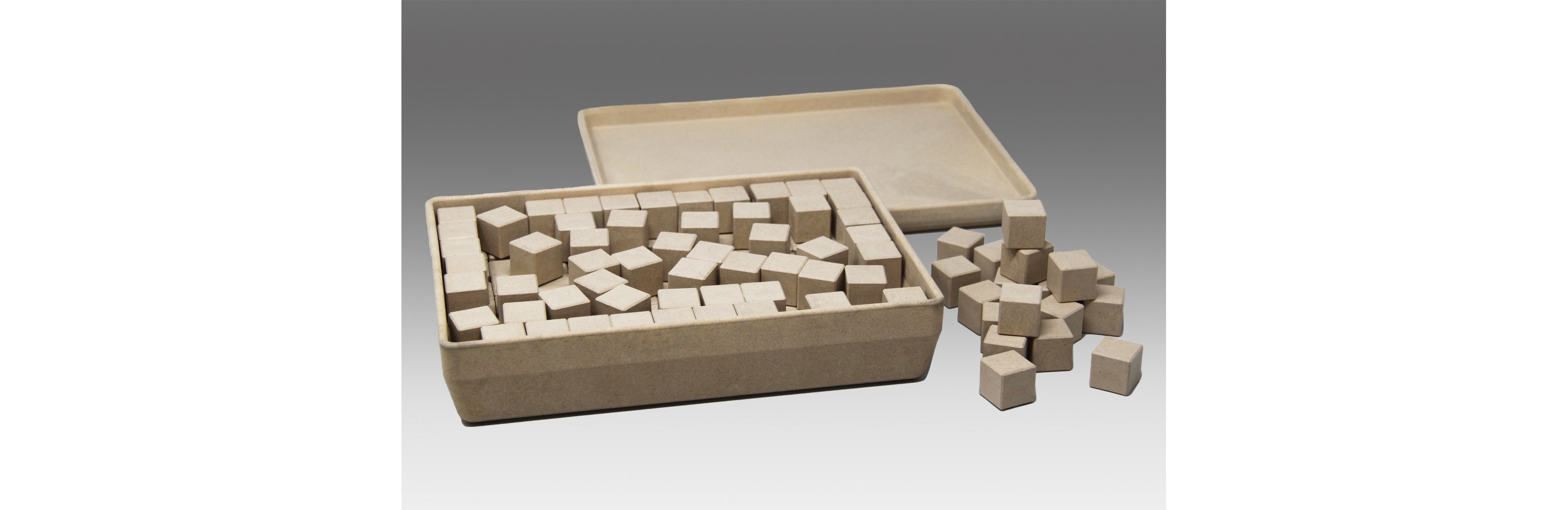 Wissner® active learning - Cubes in natural colours 2 x 2 x 2 cm (150 pcs) RE-Wood®