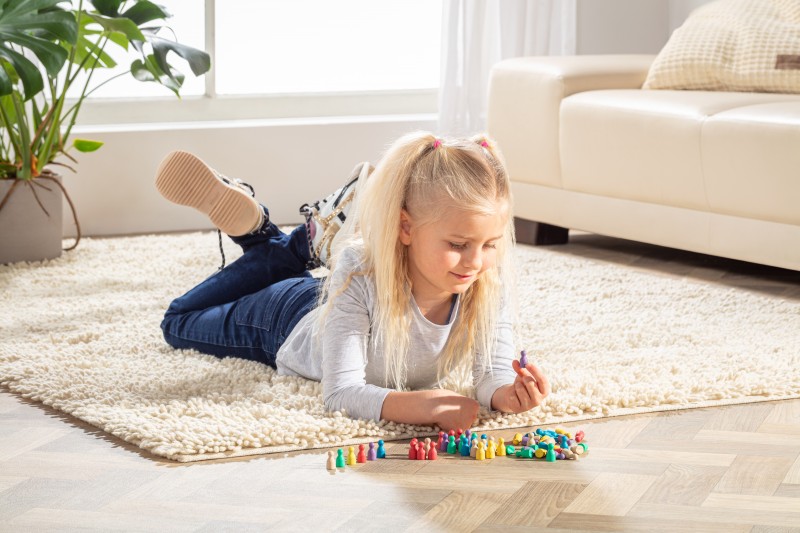 Wissner® active learning - Set of 60 Pawns in 6 colours RE-Wood®