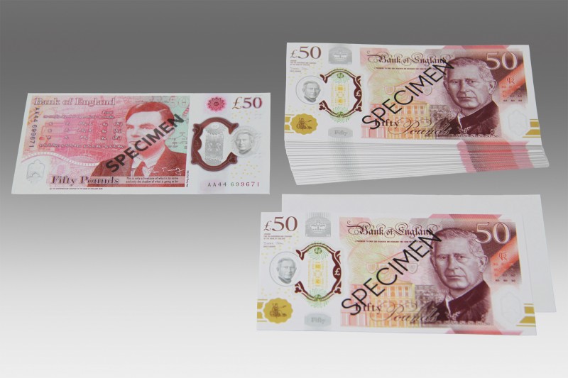 £50 UK Banknotes. (100 pcs)