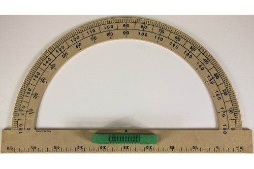 Wissner® active learning - RE-Wood® Protractor 180° 50 cm RE-Plastic®