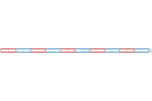 Wissner® active learning - Number Line Band 1-100 3m long RE-Plastic®